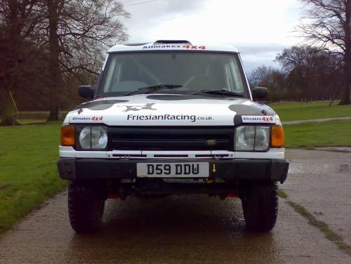 MuddyMoo is FriesianRacing's Land Rover Discovery off road rally car